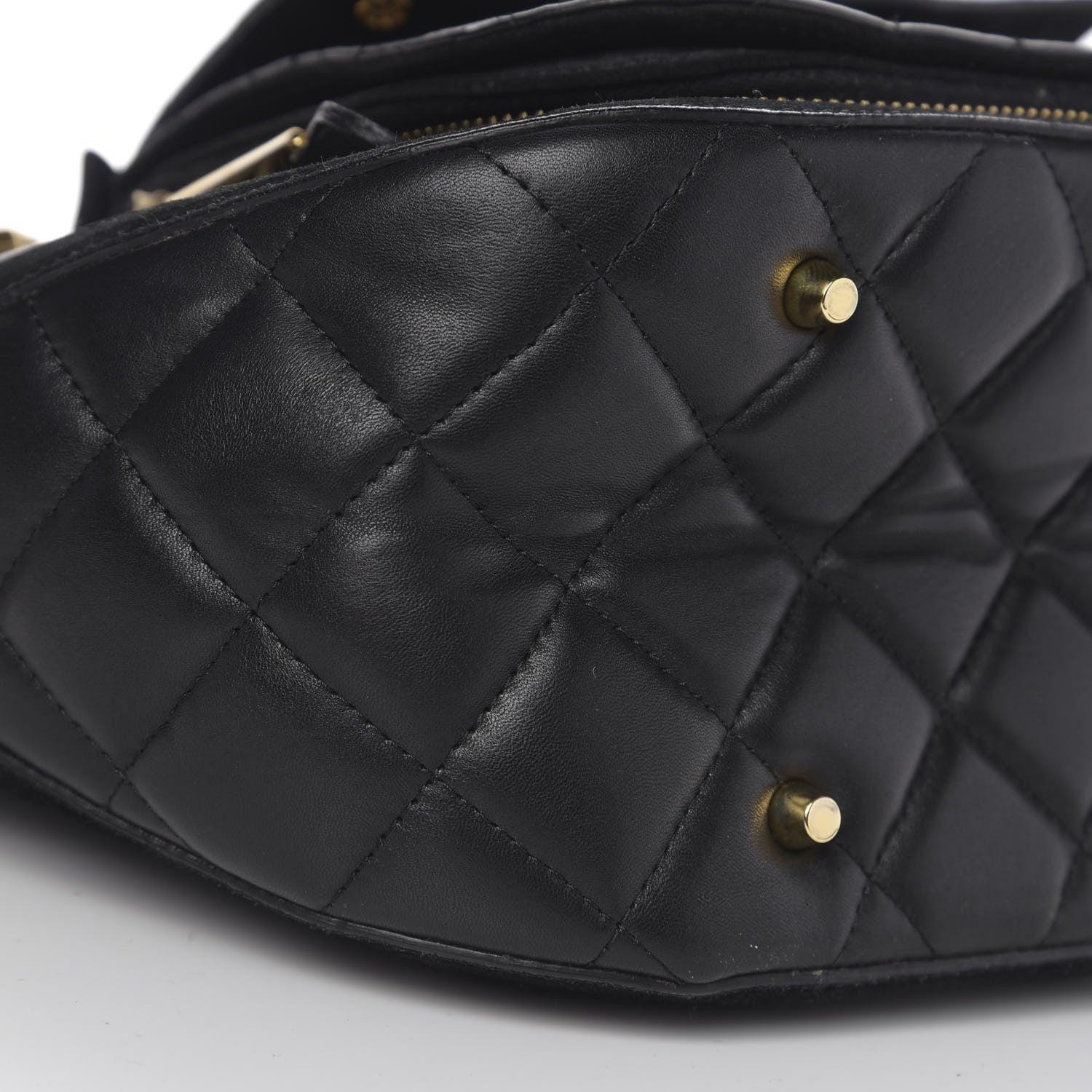 Burberry Prorsum Calfskin Quilted Country Animal Satchel Black 8 of 10
