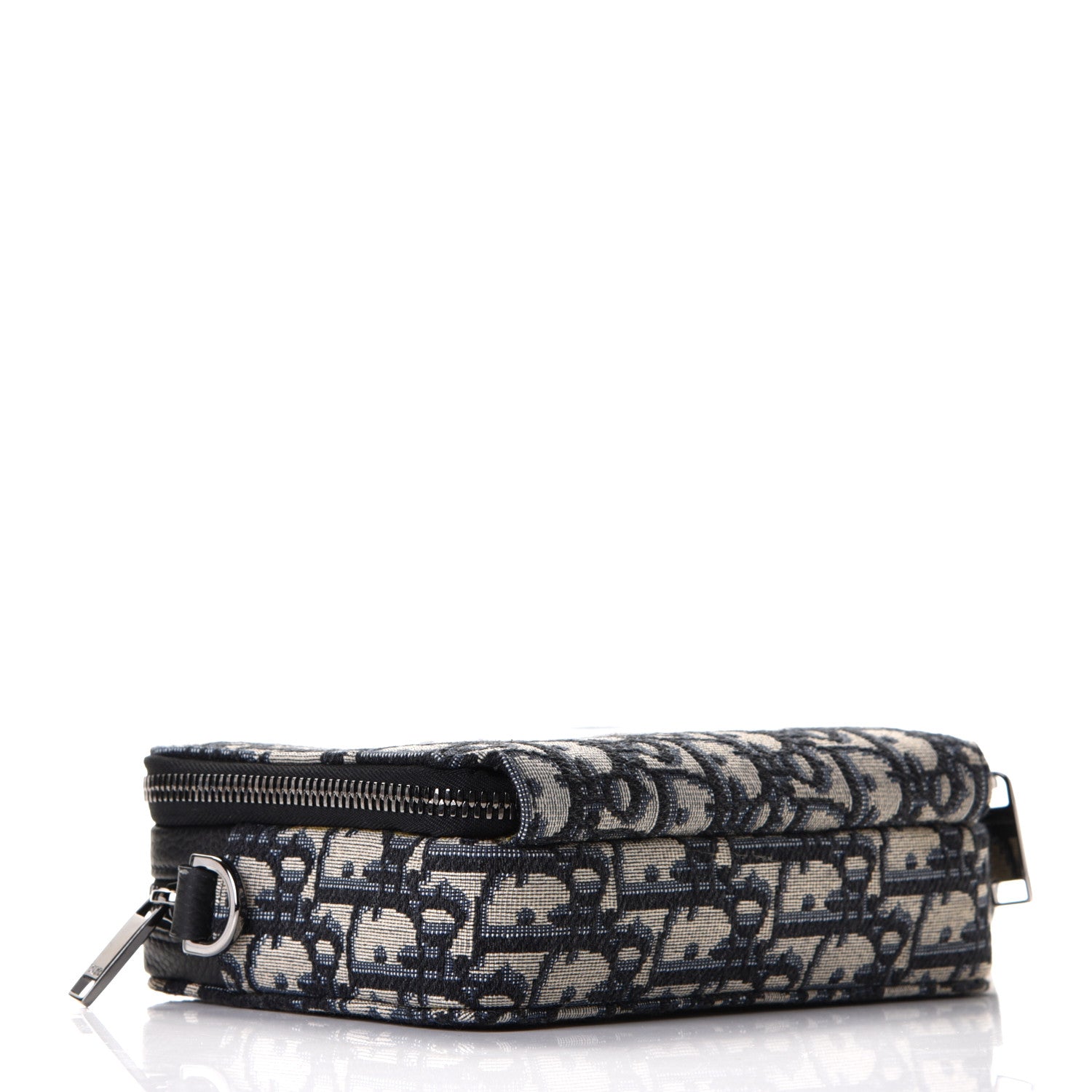 Christian Dior Oblique Pouch Navy Blue 3 of 4