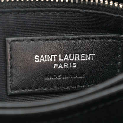 Saint Laurent Calfskin Y Quilted Monogram Toy Loulou Crossbody Bag Black 6 of 12