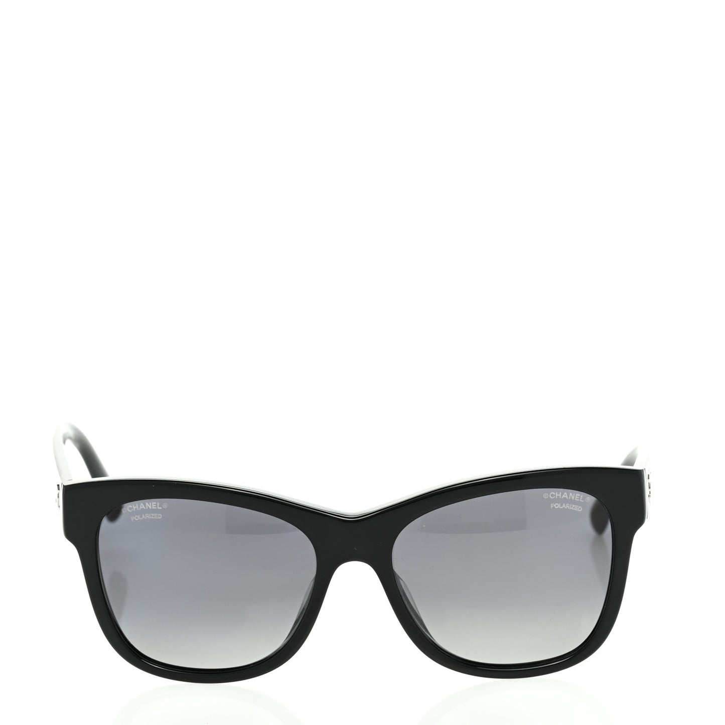 Acetate Polarized Square CC Sunglasses 5380 Black