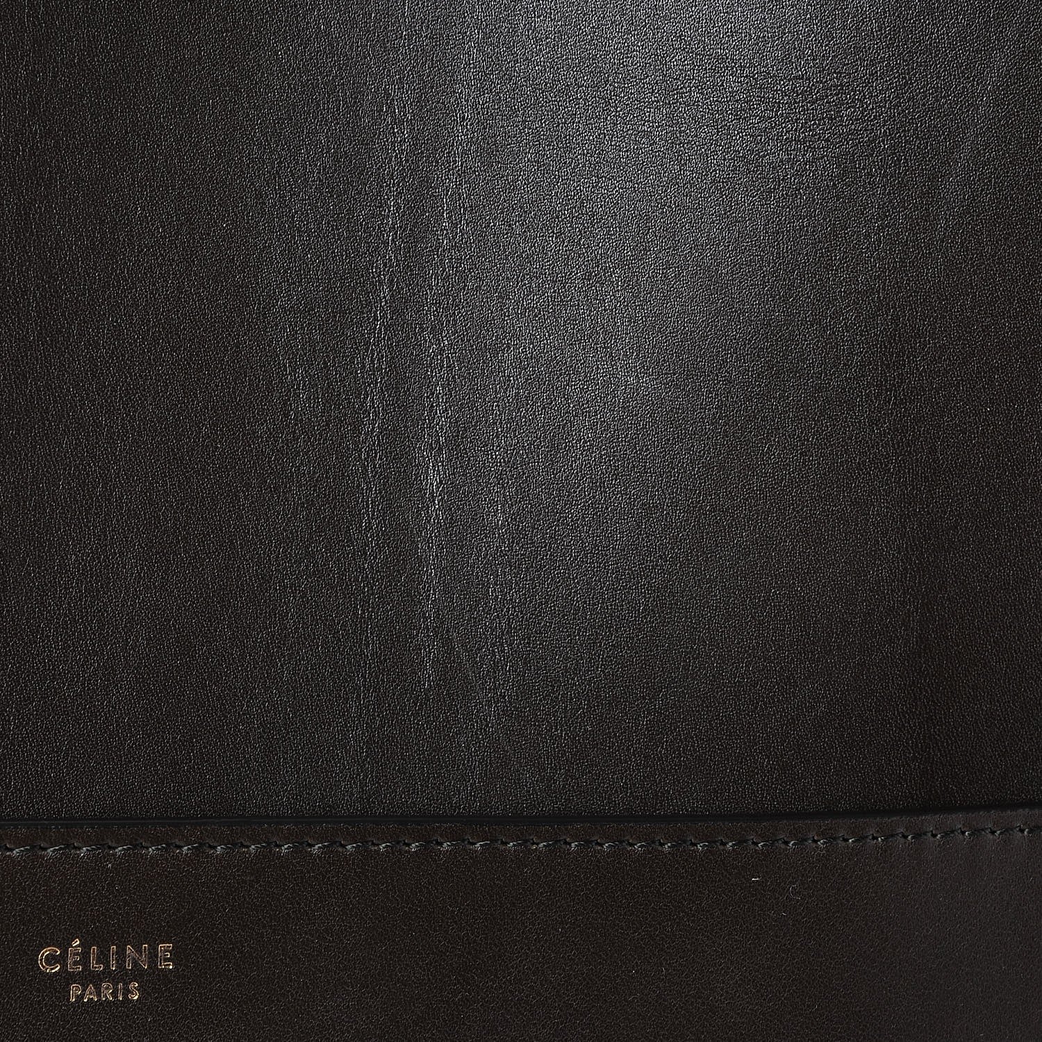 Celine Supersoft Calfskin Sangle Bucket Bag Wood 8 of 9