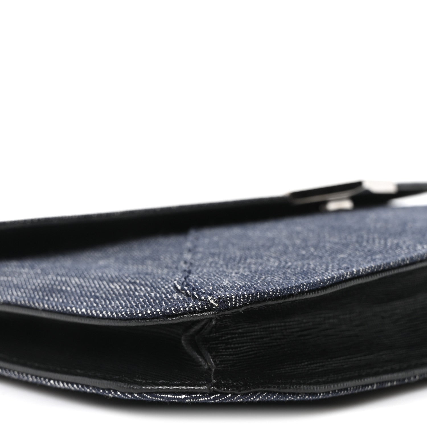 Fendi Denim 2Jours Clutch Blue Black 9 of 10