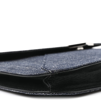 Fendi Denim 2Jours Clutch Blue Black 9 of 10