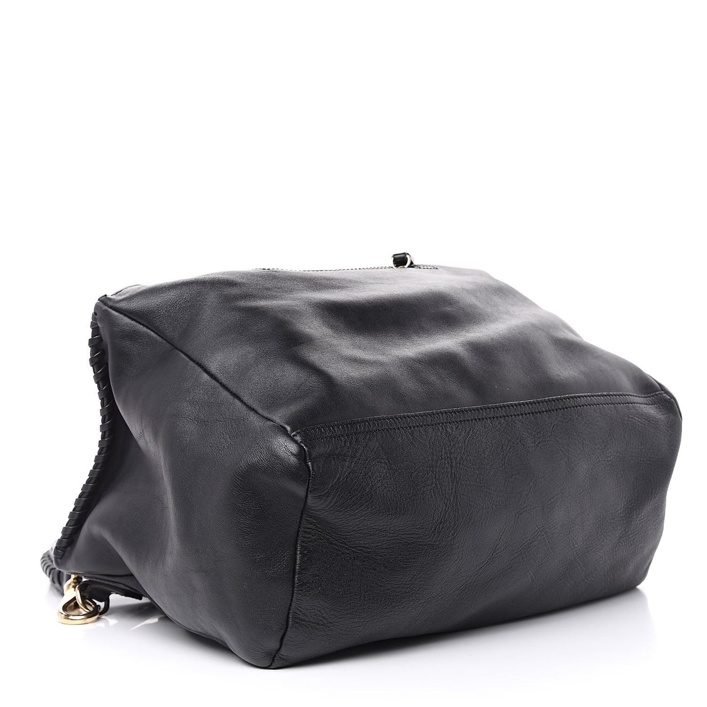 Calfskin Whipstitch Large Pandora Black