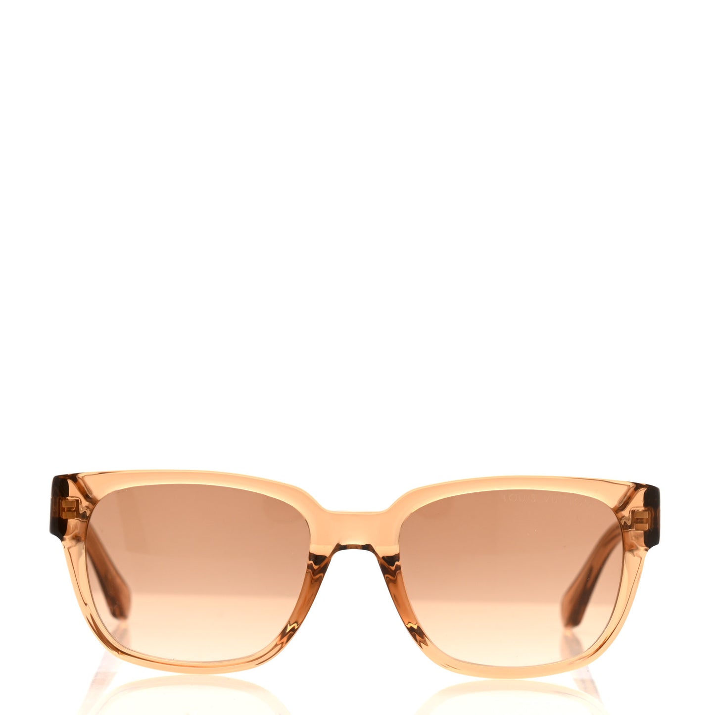 Acetate Square LV Street Sunglasses Z1704E Transparent Brown