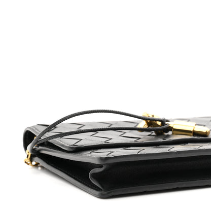 Bottega Veneta Nappa Intrecciato Andiamo Pouch On Chain Black Black 8 of 9