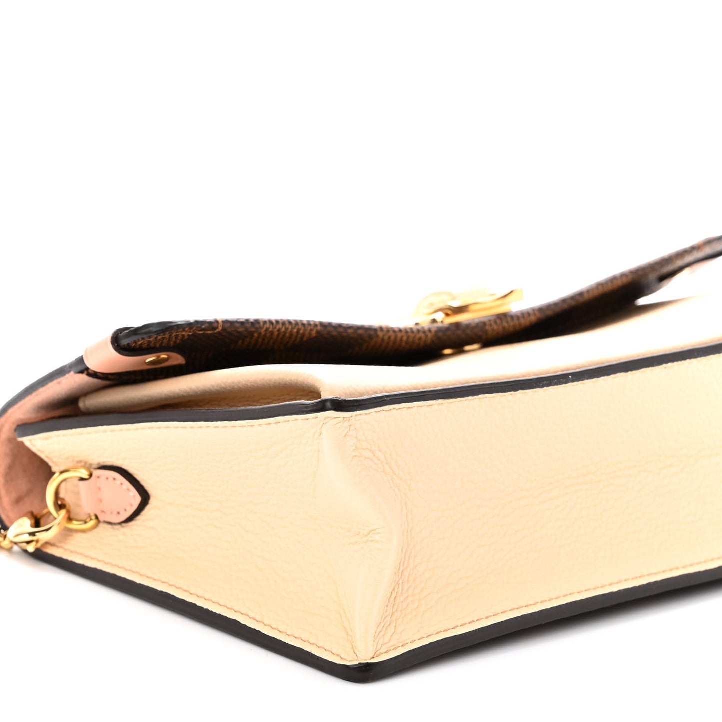 Damier Ebene Vavin Chain Wallet Creme