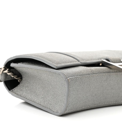 Balenciaga Glitter Fabric Hourglass Chain Bag Grey 8 of 9