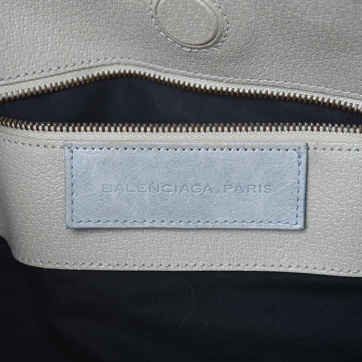 Balenciaga Agneau Classic Hardware Tri-Color S Sunday Tote Ciel 6 of 15