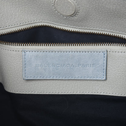 Balenciaga Agneau Classic Hardware Tri-Color S Sunday Tote Ciel 6 of 15