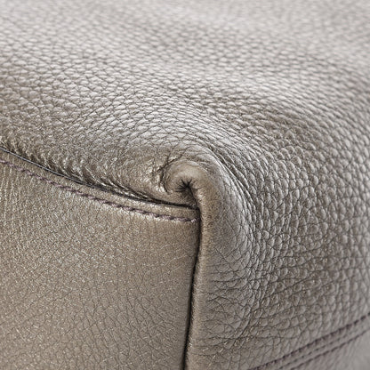 Gucci Metallic Pebbled Calfskin Medium Soho Chain Shoulder Bag Sasso 16 of 22