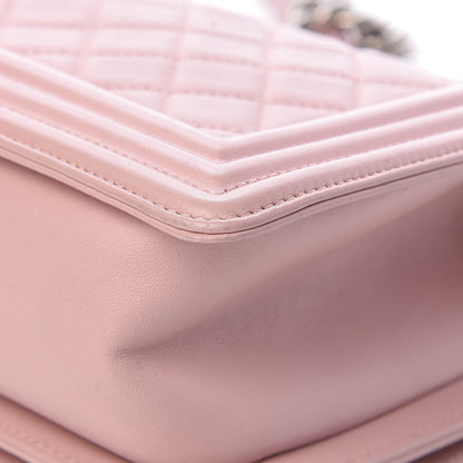 Chanel Calfskin Quilted Medium Boy Flap Light Pink 12 of 19