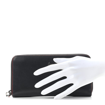 Christian Louboutin Calfskin Panettone Zip Around Wallet Black 2 of 6