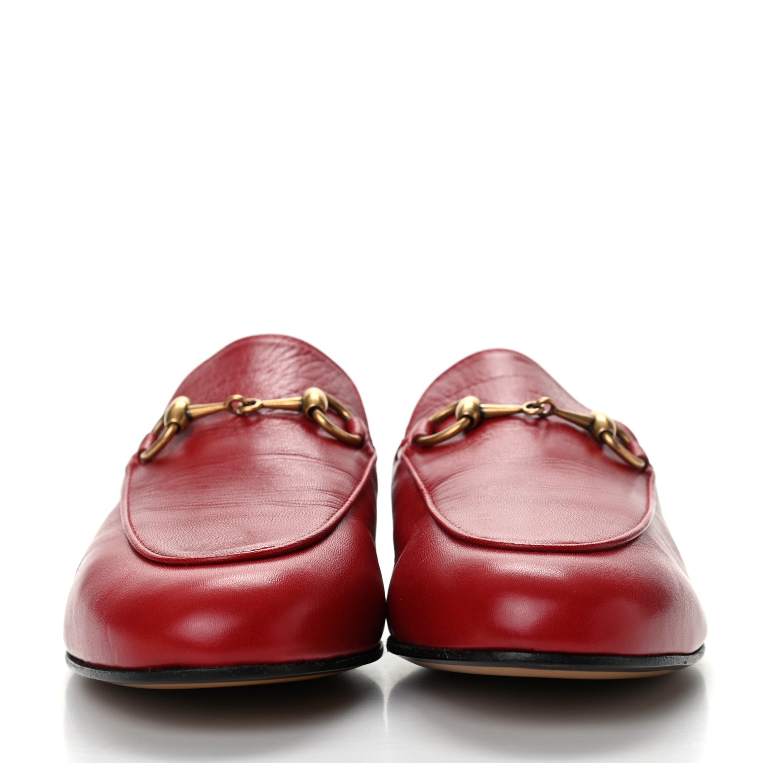 Gucci Malaga Kid Womens Princetown Slippers 34.5 Hibiscus Red 2 of 12