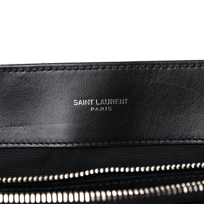 Saint Laurent Calfskin Y Quilted Monogram Large Loulou Chain Satchel Black 6 of 17