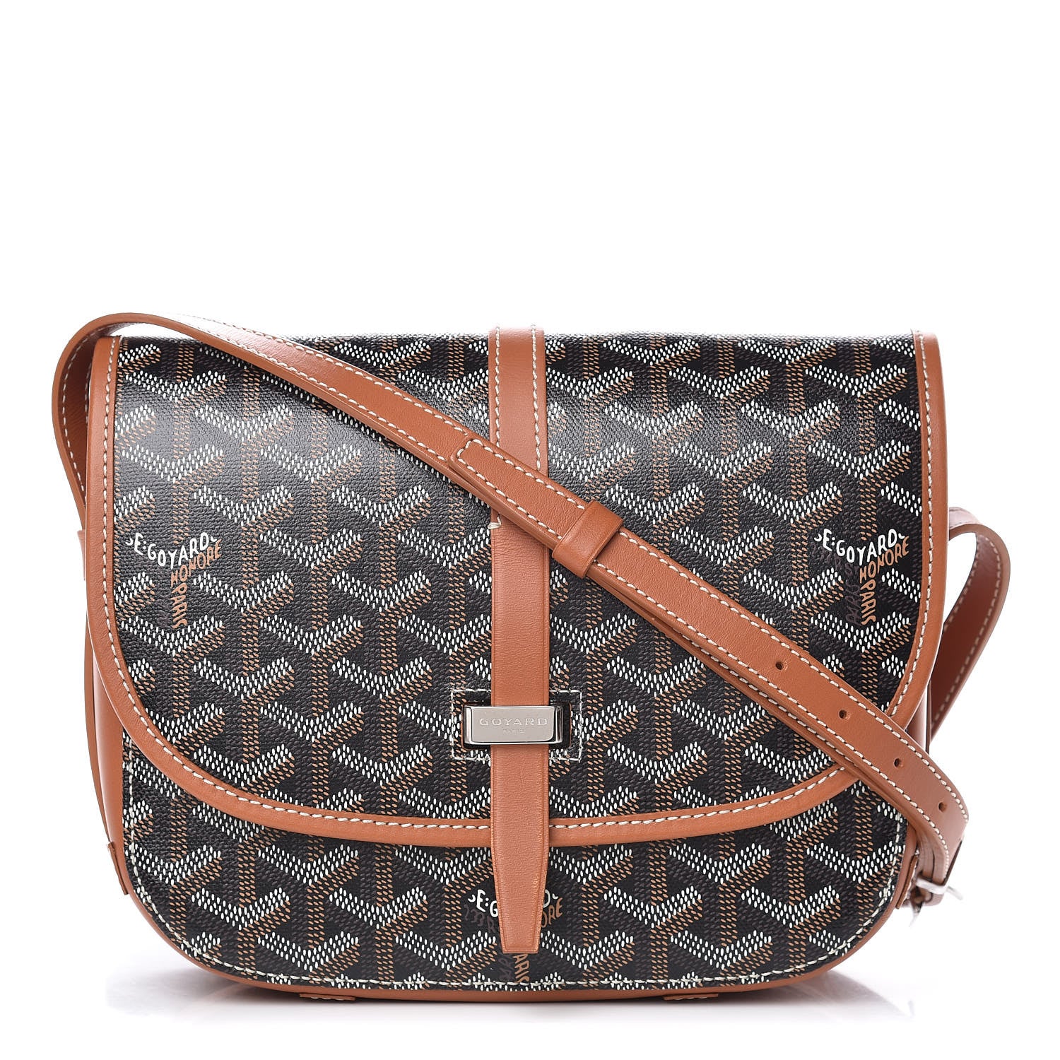 Goyard Goyardine Belvedere II PM Messenger Bag Black Gold 1 of 6