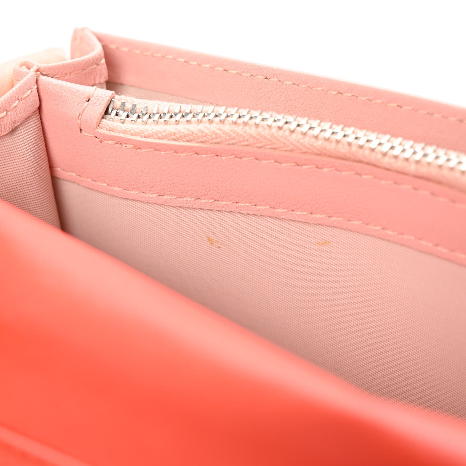 Christian Dior Lambskin Cannage Rendezvous Wallet Pink 9 of 16