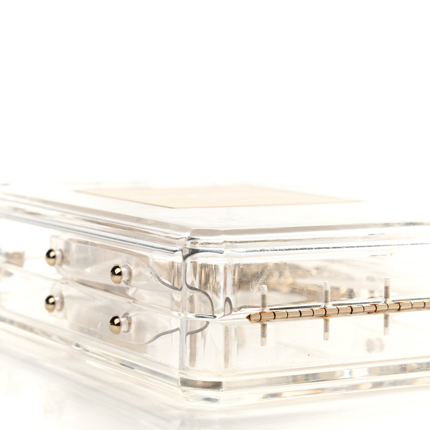 Chanel Transluscent Plexiglass Perfume Bottle Clutch 8 of 10