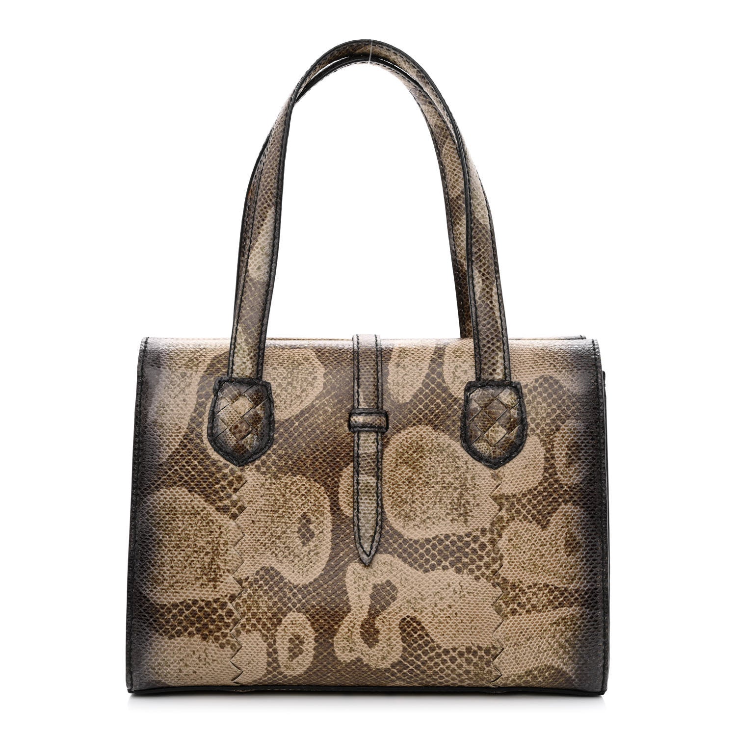 Bottega Veneta Watersnake Accordion Satchel 2 of 12