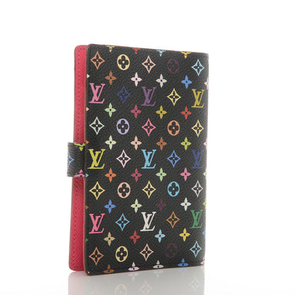 Louis Vuitton Monogram Multicolor Small Ring Agenda Cover Black Grenade 3 of 6