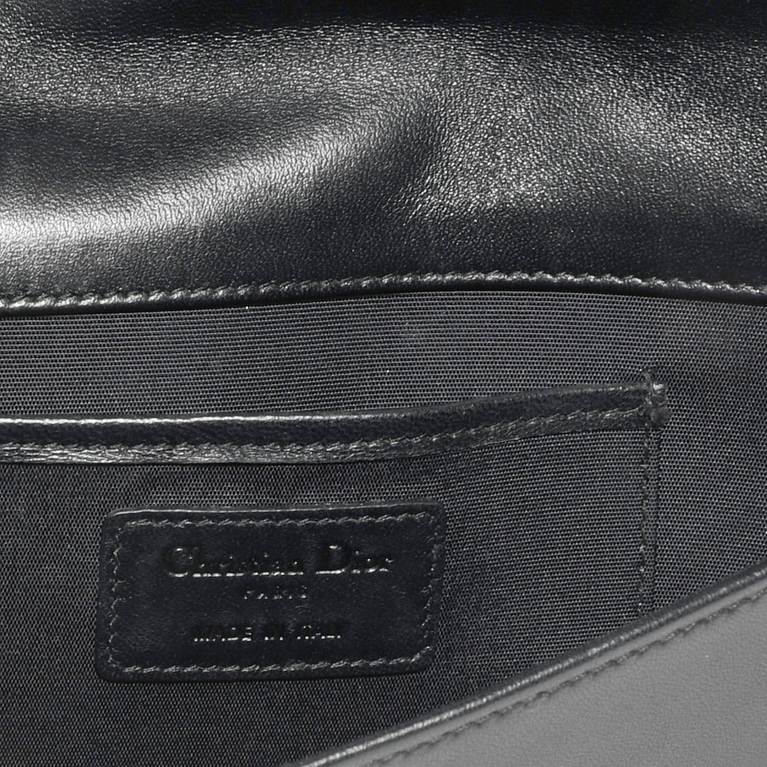Christian Dior Lambskin Cannage Lady Dior Convertible Clutch Black 5 of 7