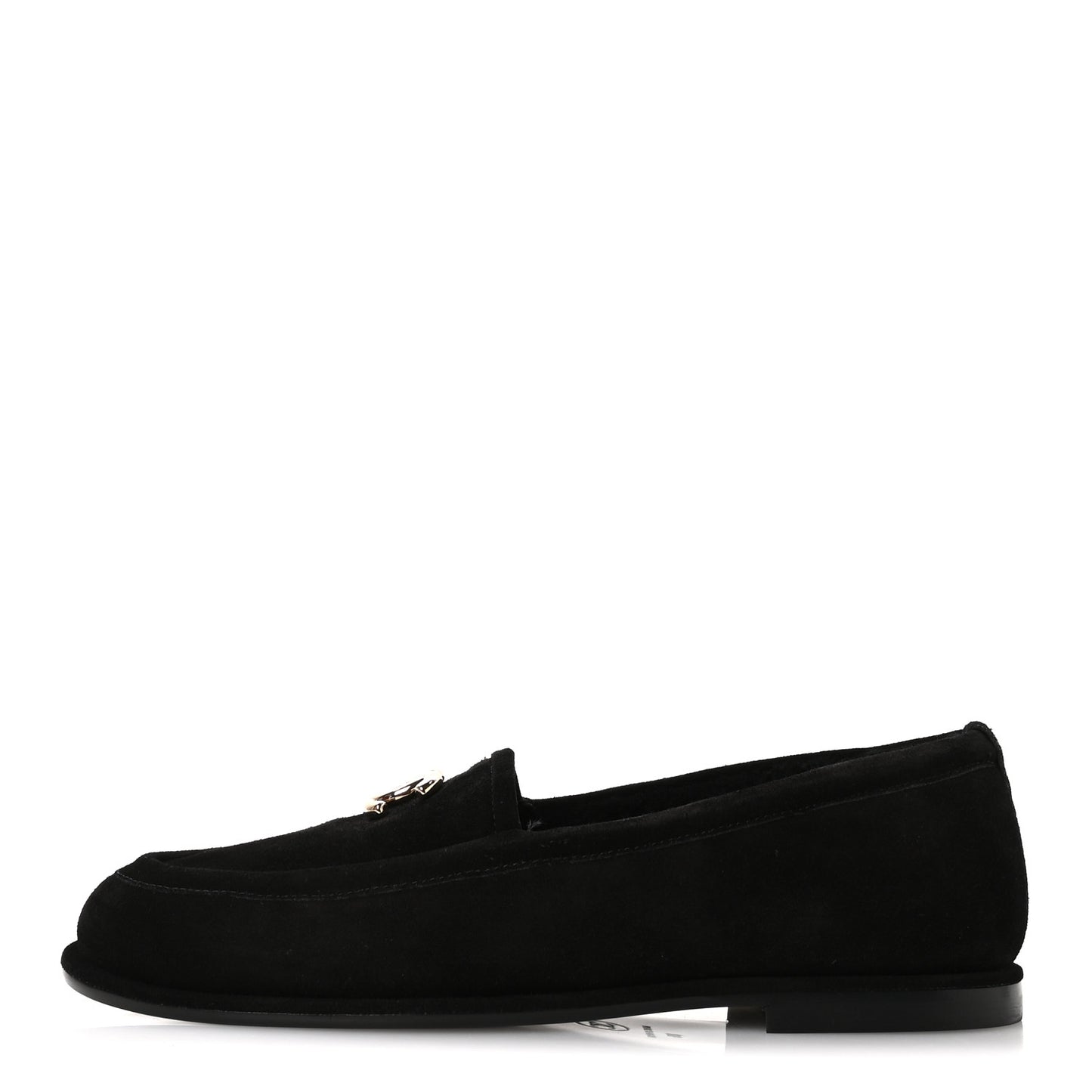 Suede Calfskin CC Mocassins 39 Black
