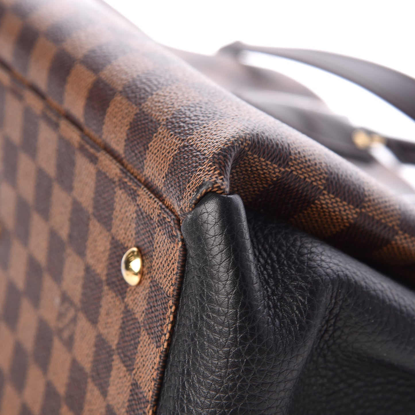 Cuir Taurillon Damier Ebene Normandy Black
