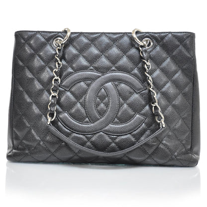 Chanel Caviar Grand Shopping Tote GST Black 1 of 8