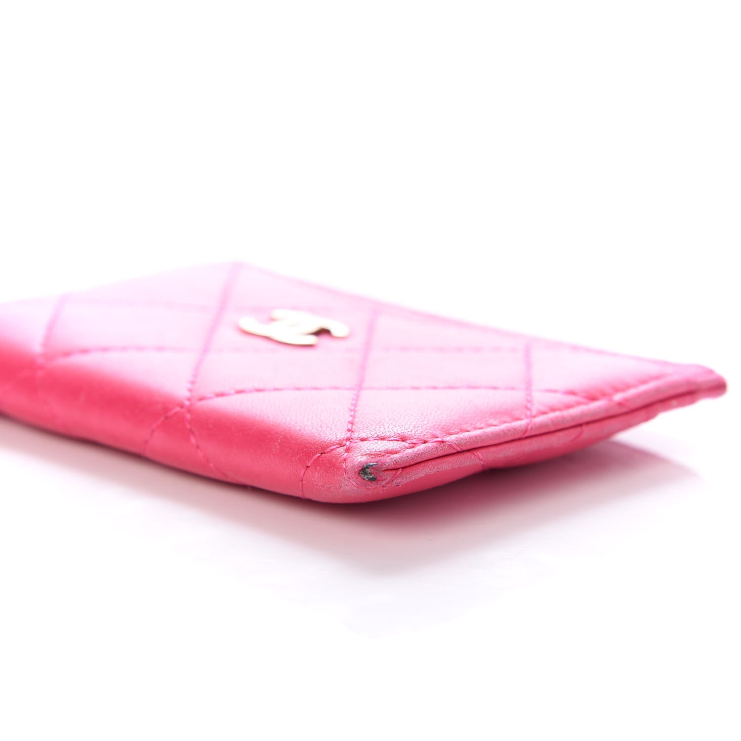 Chanel Lambskin Quilted Card Holder Pink 9 of 9