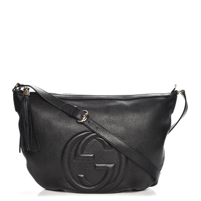 Gucci Pebbled Calfskin Medium Soho Hobo Black 1 of 7