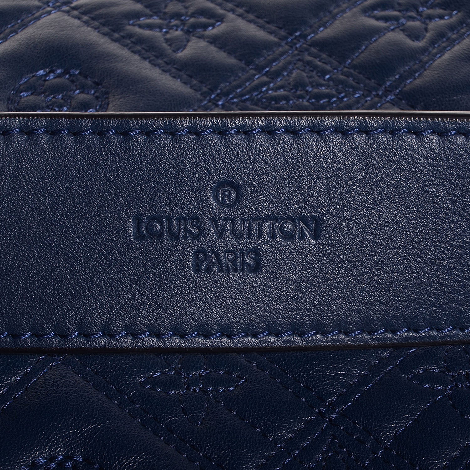Louis Vuitton Lambskin Monogram Antheia Ixia MM Indigo 8 of 8