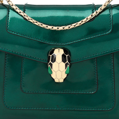 Bulgari Patent Serpenti Forever Crossbody Emerald 8 of 10
