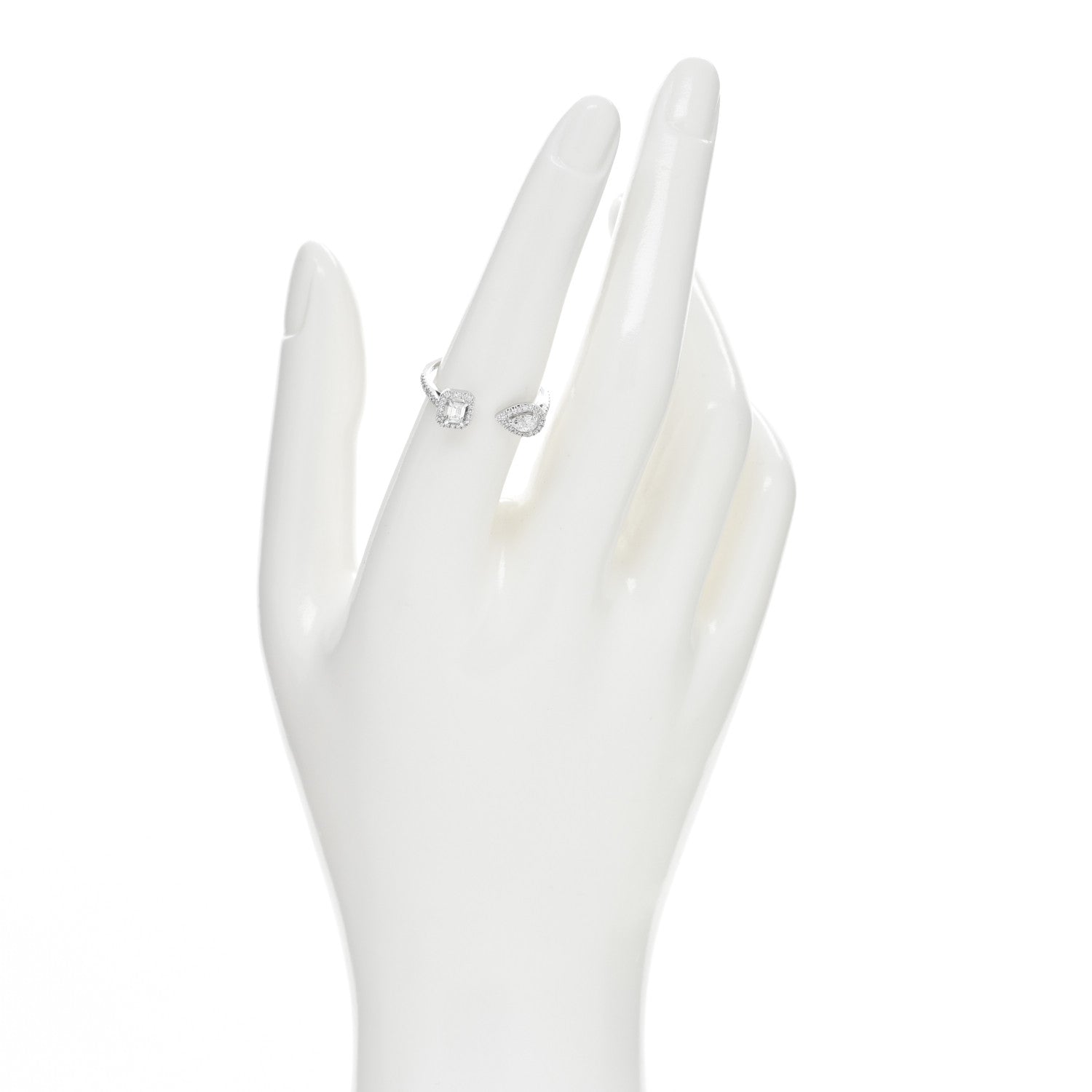Messika 18K White Gold Diamond My Twin Moi & Toi Ring 54 7 2 of 5