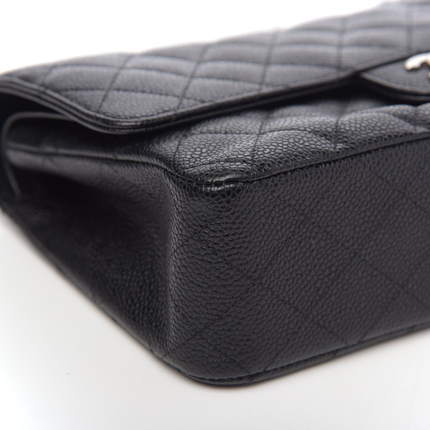 Chanel Caviar Quilted Medium Double Flap Black 10 of 11