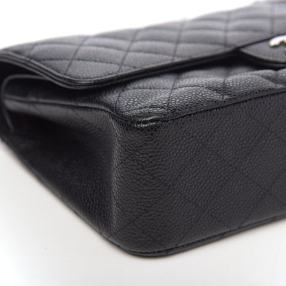 Chanel Caviar Quilted Medium Double Flap Black 10 of 11