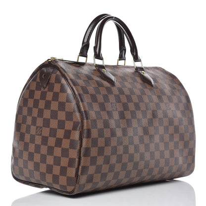 Louis Vuitton Damier Ebene Speedy 35 3 of 10