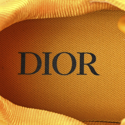 Christian Dior Smooth Calfskin Oblique Galaxy Mens B27 Low Top Sneakers 43 Yellow 7 of 8