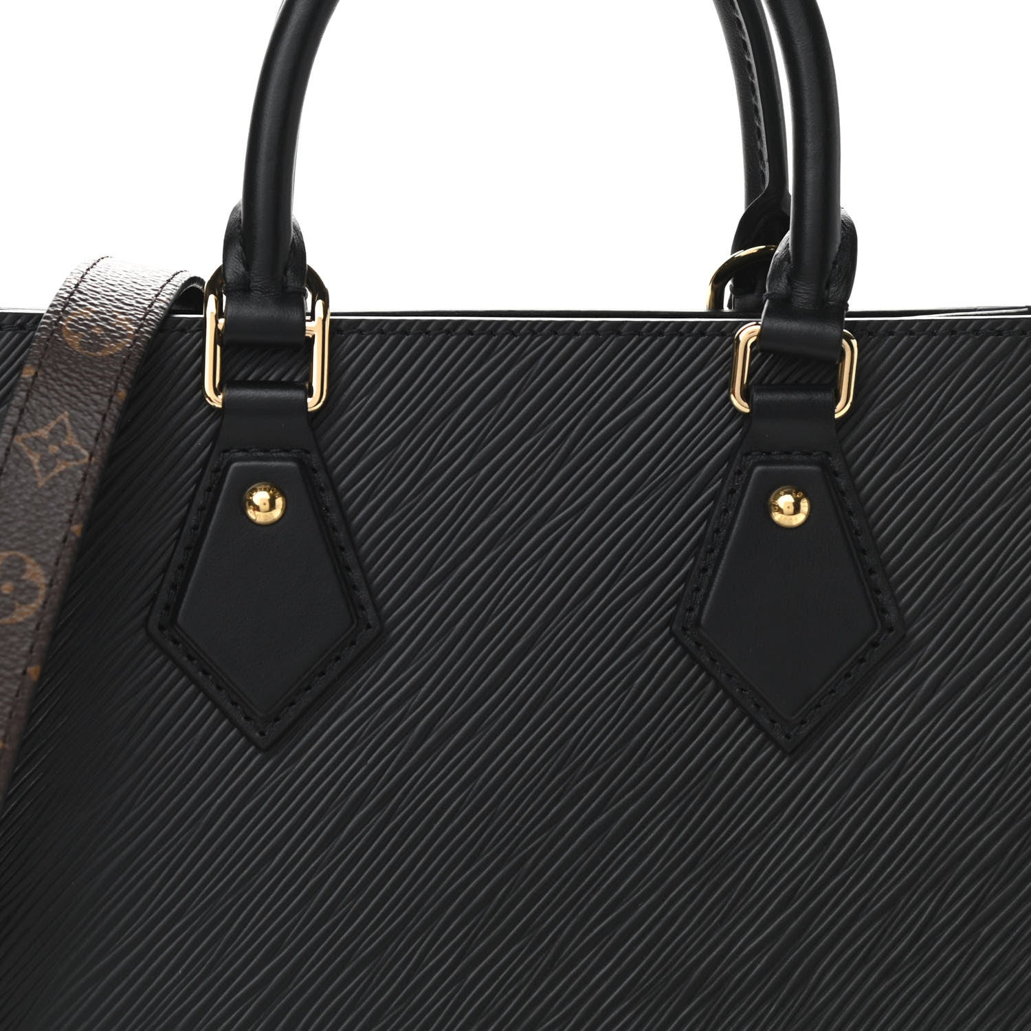 Louis Vuitton Epi Sac Plat BB Black 7 of 9
