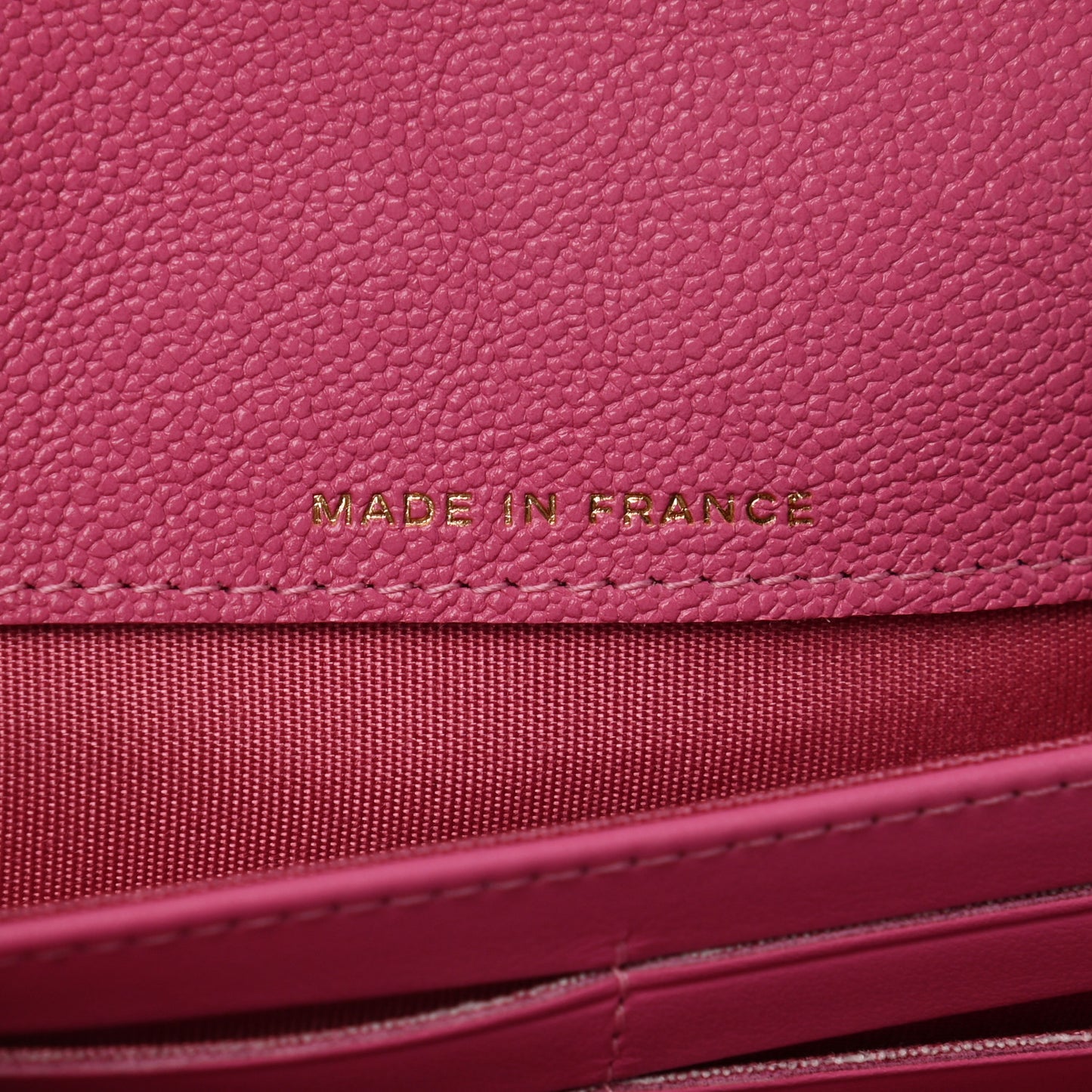 Caviar Quilted Large Boy Gusset Flap Wallet Pink