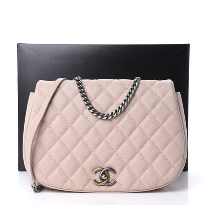 Chanel Caviar Quilted Casual Pocket Messenger Flap Light Pink 14 of 14