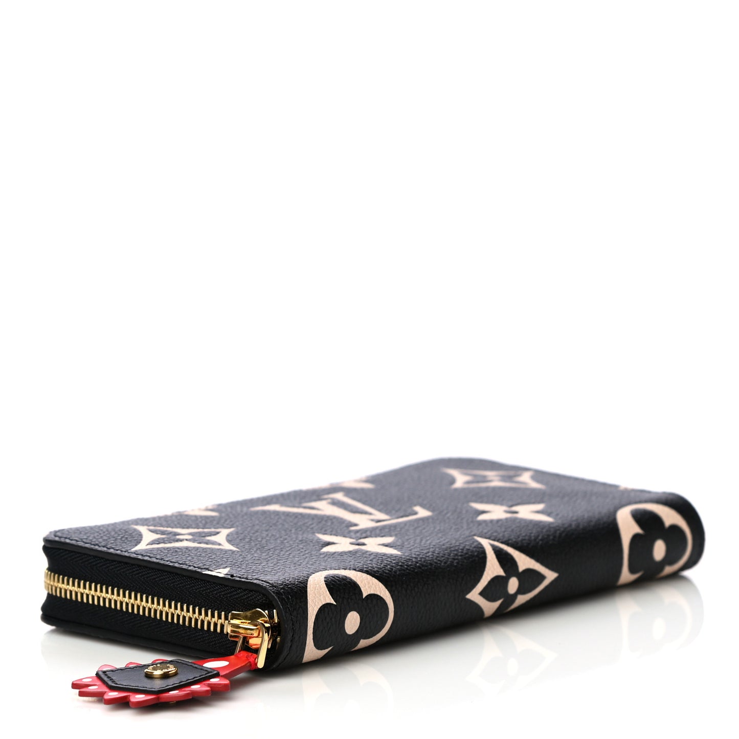 Empreinte Monogram Giant Crafty Zippy Wallet Black Creme