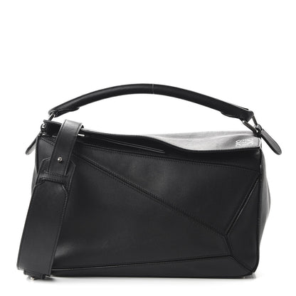 Loewe Calfskin Medium Puzzle Bag Black 1 of 9