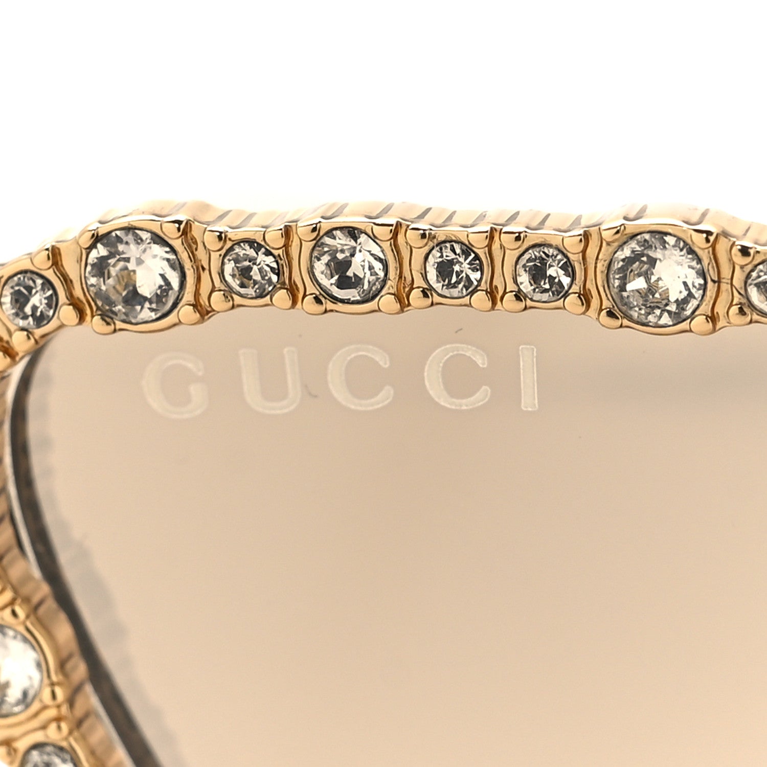 Gucci Crystals Cat Eye Sunglasses GG1569S Gold 8 of 9