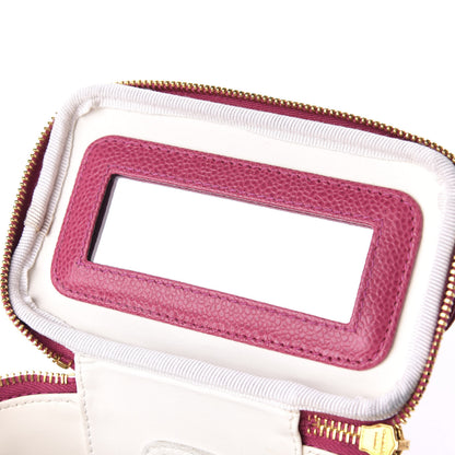 Chanel Caviar Vanity Cosmetic Case Pink 8 of 11
