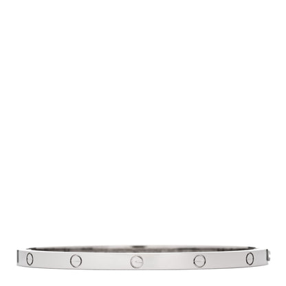 Cartier 18K White Gold Small LOVE Bracelet 16 1 of 8