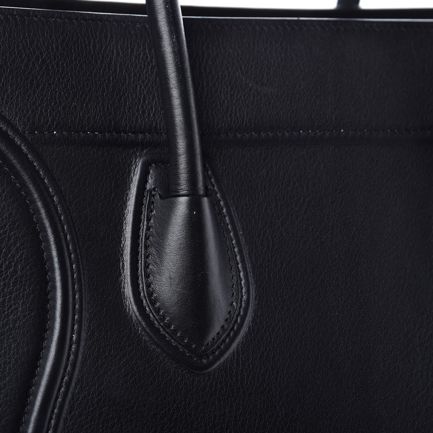 Celine Supple Calfskin Medium Phantom Luggage Black 10 of 11