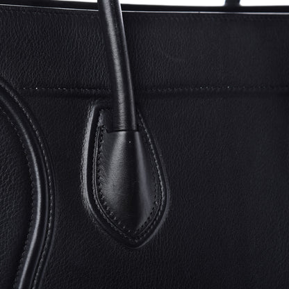 Celine Supple Calfskin Medium Phantom Luggage Black 10 of 11