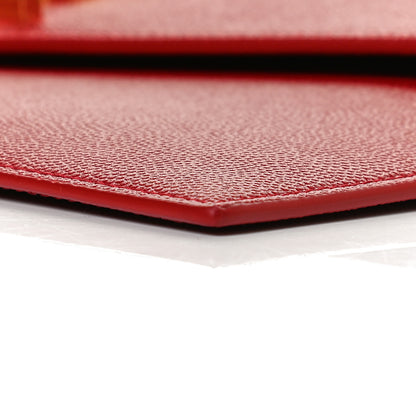 Saint Laurent Grain De Poudre Uptown Pouch Red 6 of 7