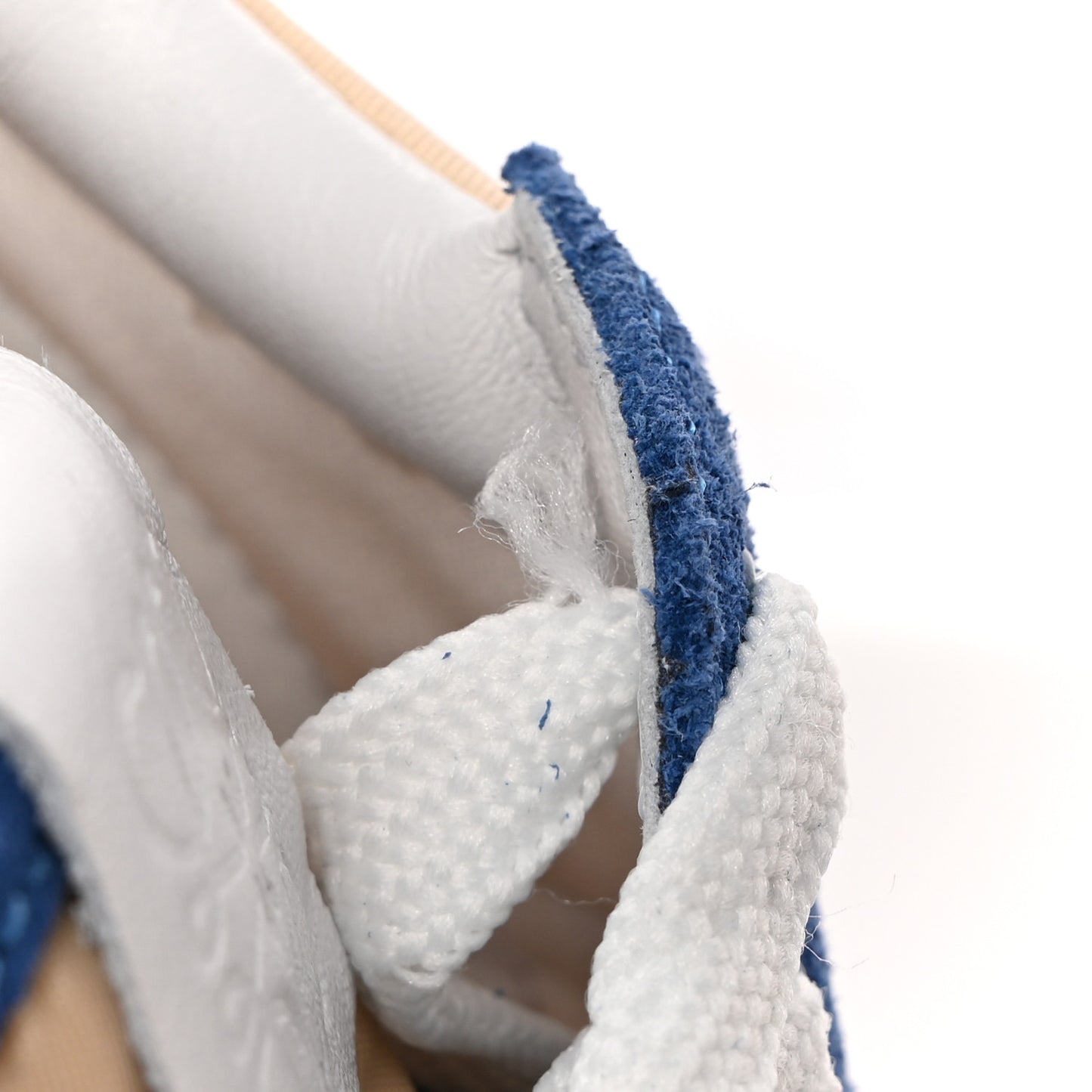 Nylon Suede Flow Runner Sneakers 39 Twill Light Denim