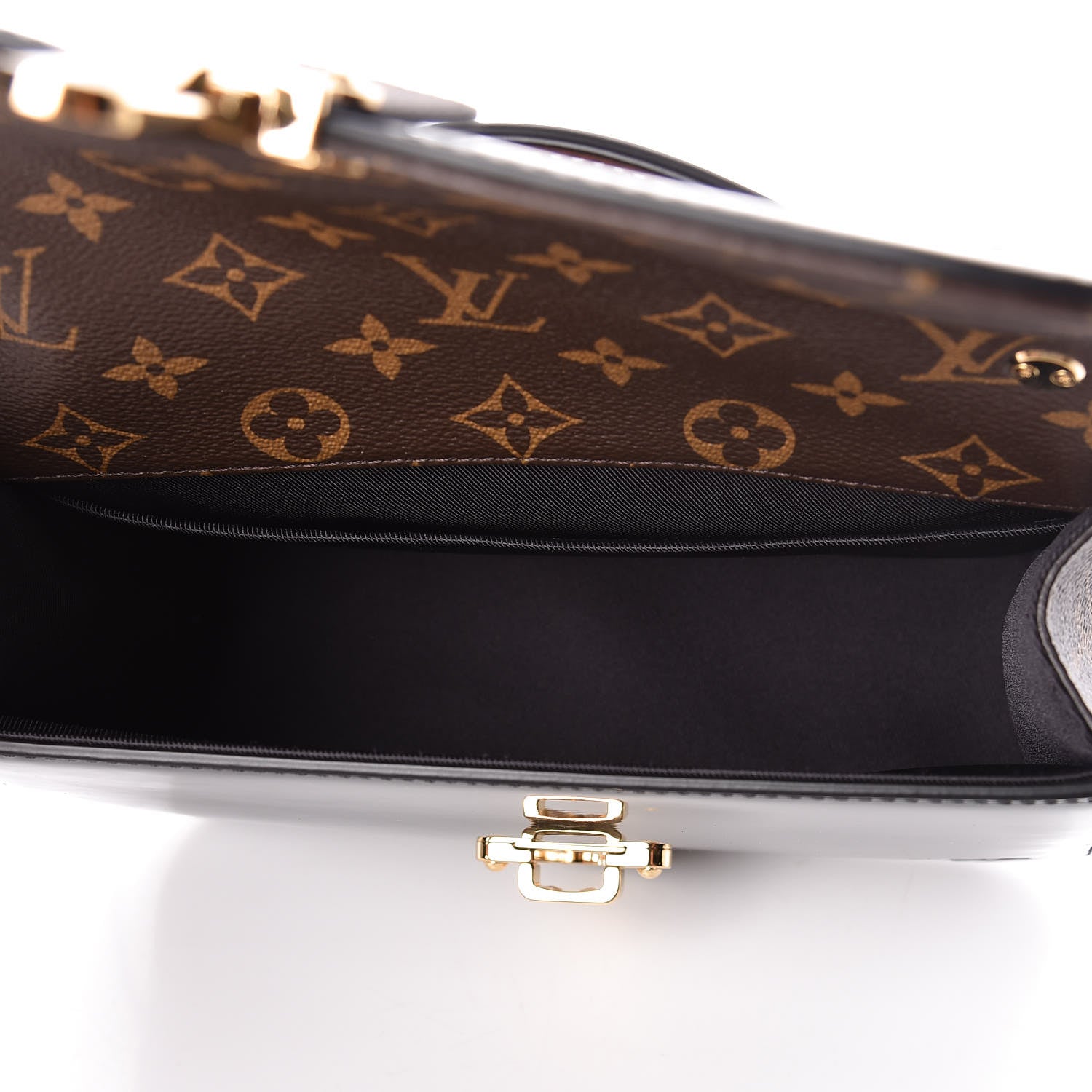 Louis Vuitton Patent Calfskin Monogram Cherrywood BB Black 7 of 8